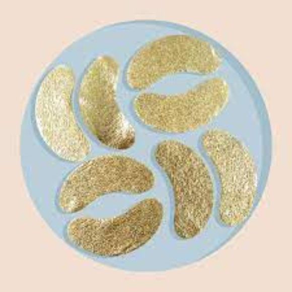 NIB WANDER BEAUTY BAGGAGE CLAIM GOLD EYE MASKS – 4 PAIRS - Picture 4 of 14